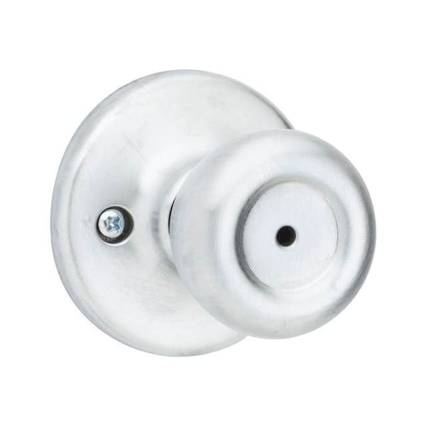 Kwikset Tylo Knob Privacy Door Lock with New Chassis with 6AL Latch and RCS Strike Satin Chrome Finish 300T-26D - main